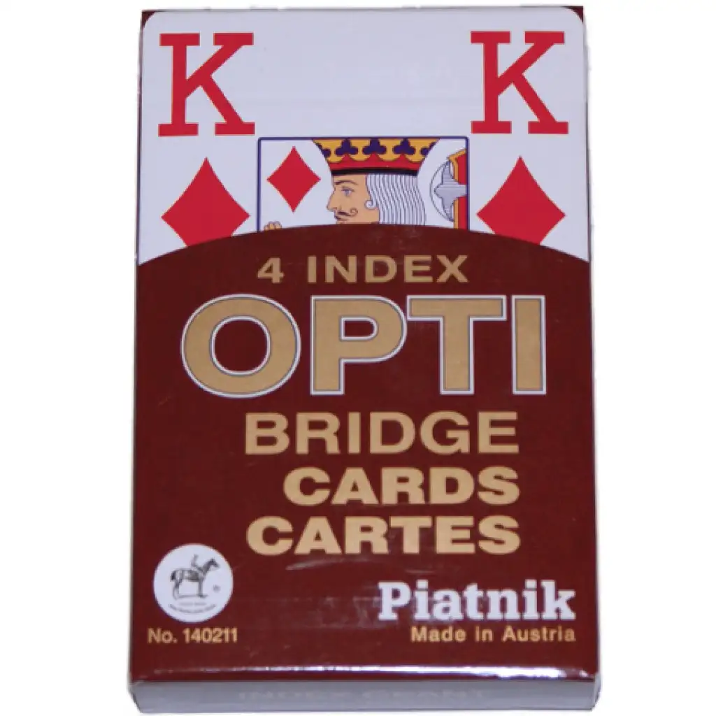 Karty do gry 4 indeksy Opti Bridż - Piatnik kép 1