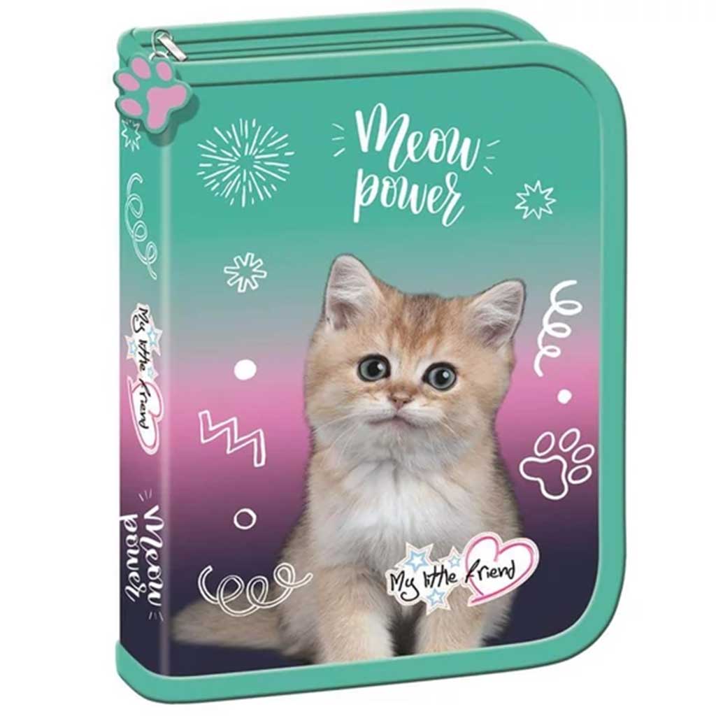 MLF Kitty Party koci kieształtowany piórnik PC03 20,5x14x3,5cm kép 1