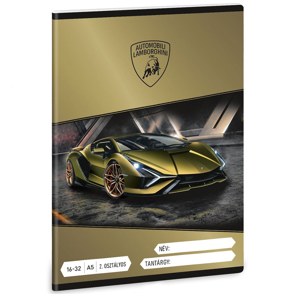 Ars Una: Lamborghini Sian zeszyt w linie dla klasy 2 A/5 16-32 kép 1