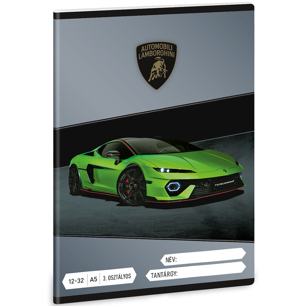 Ars Una: Lamborghini Temerario A/5 zeszyt w linię dla klasy 3 kép 1