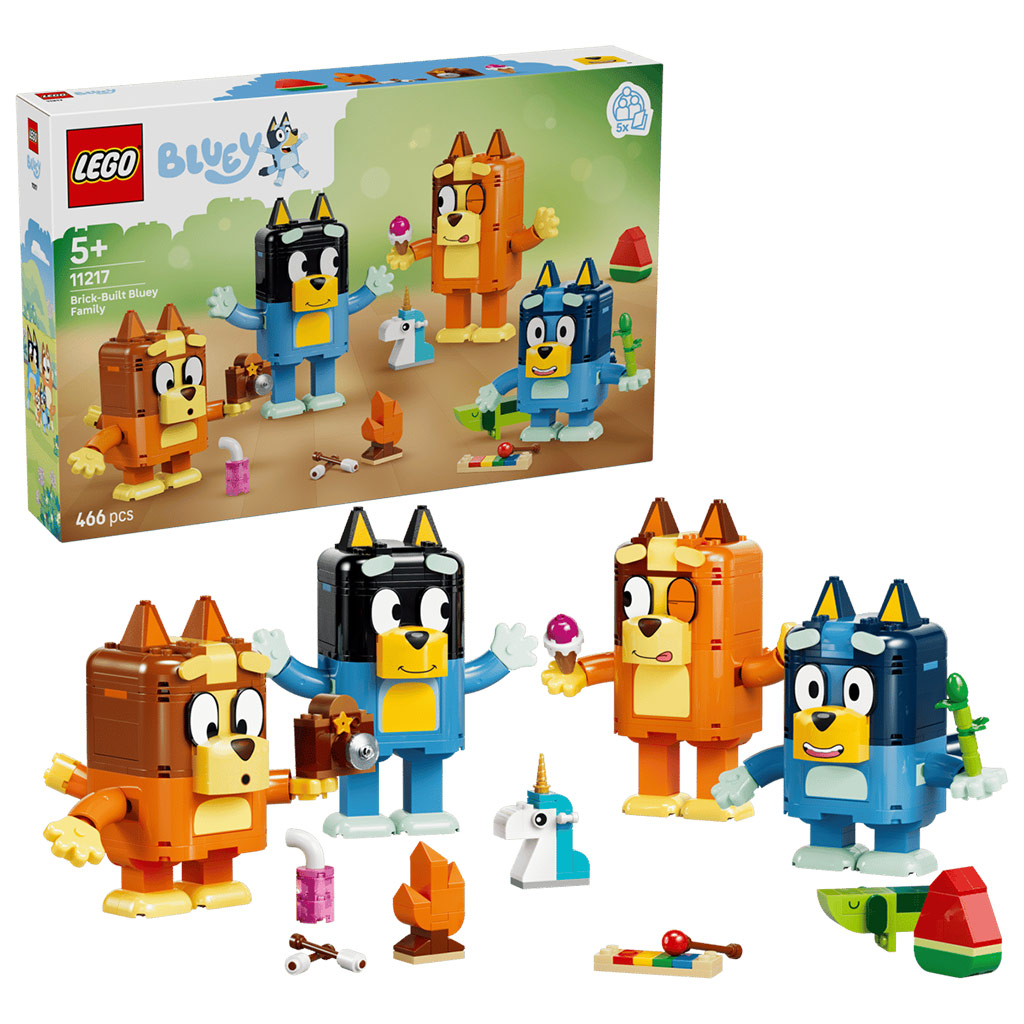 LEGO® Bluey™: Rodzina Bluey z klocków (11217) kép 1