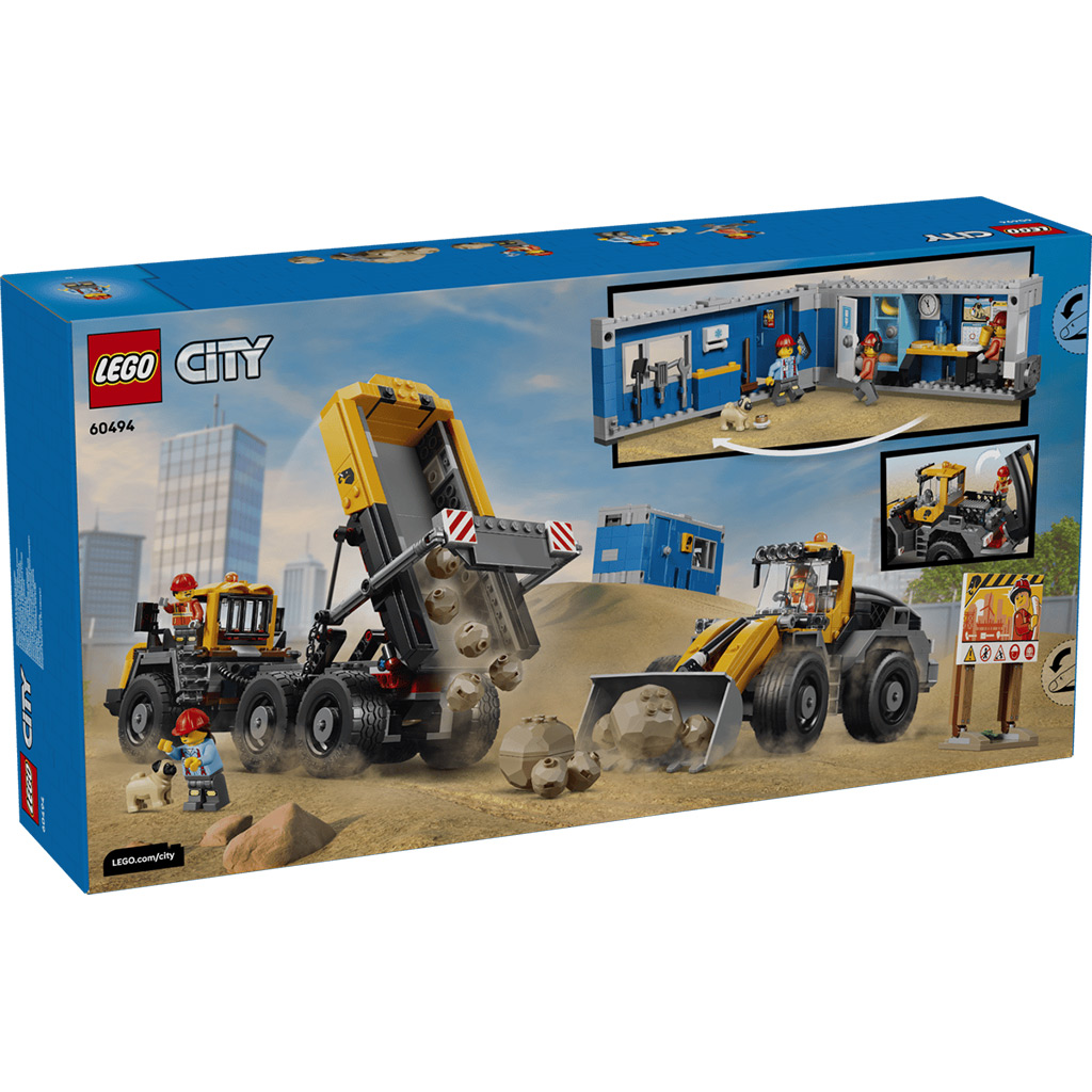 LEGO® City: Ładowarka czołowa i wywrotka (60494) kép 10