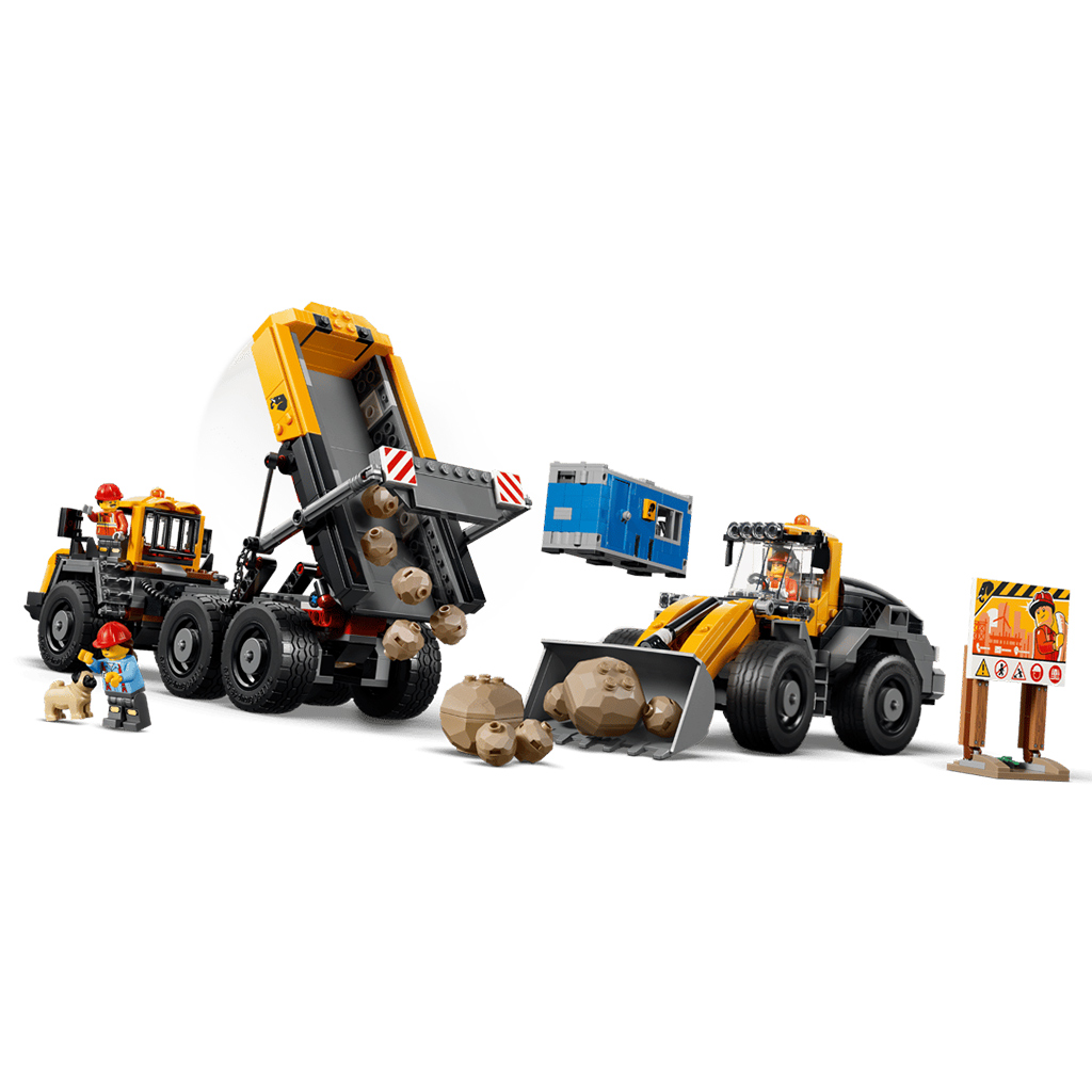 LEGO® City: Ładowarka czołowa i wywrotka (60494) kép 4