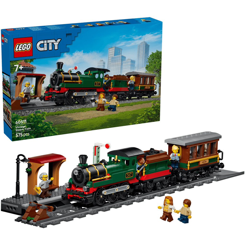 LEGO® City: Nostalgiczna lokomotywa parowa (60511) kép 1