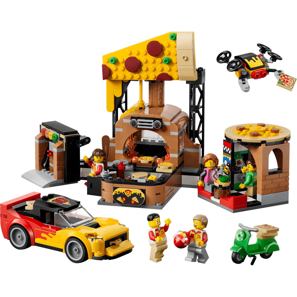 LEGO® City: Pizzeria z pojazdami dostawczymi (60496) kép 2