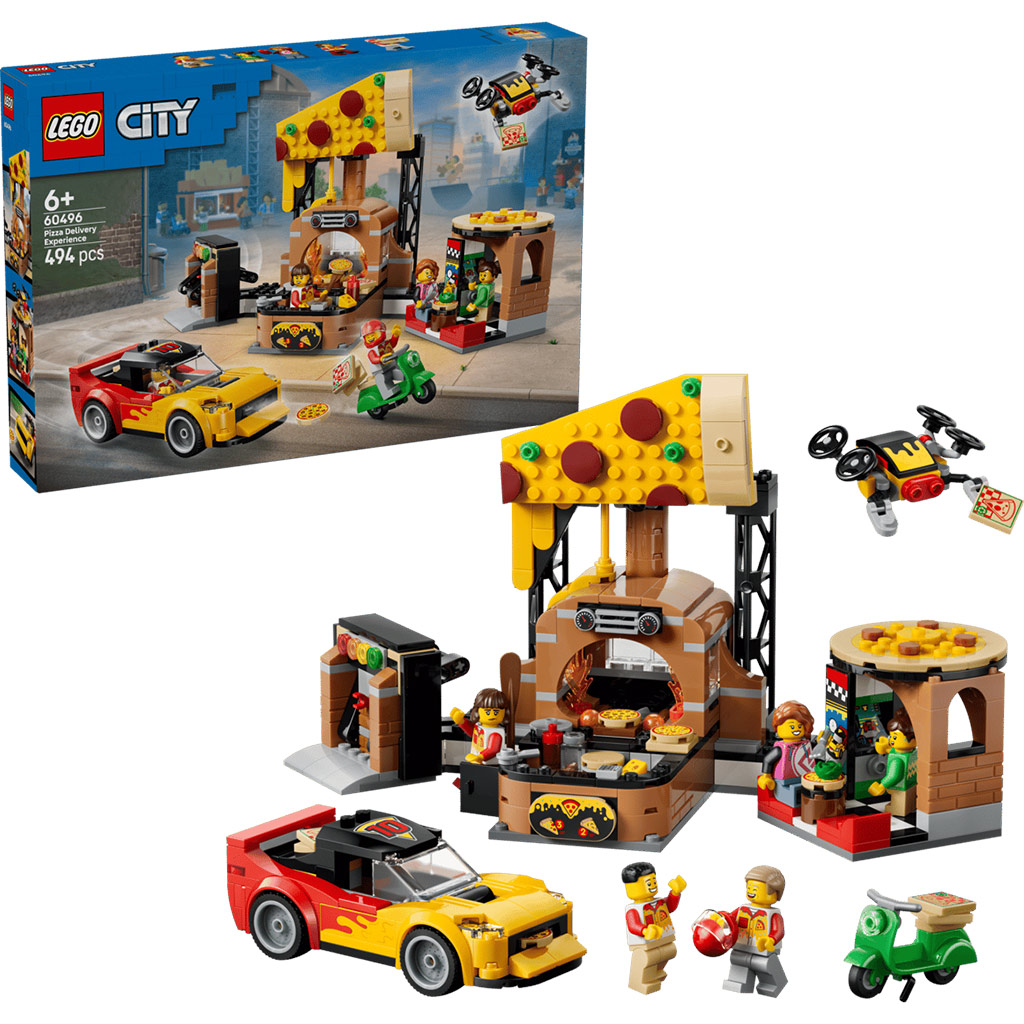 LEGO® City: Pizzeria z pojazdami dostawczymi (60496) kép 1