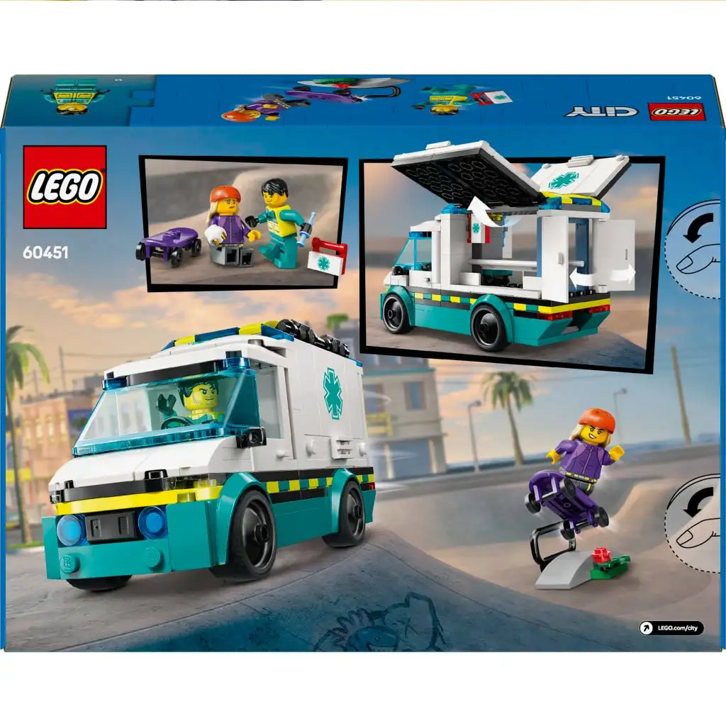 LEGO® City: Ratunkowe pogotowie ambulansowe (60451) kép 5