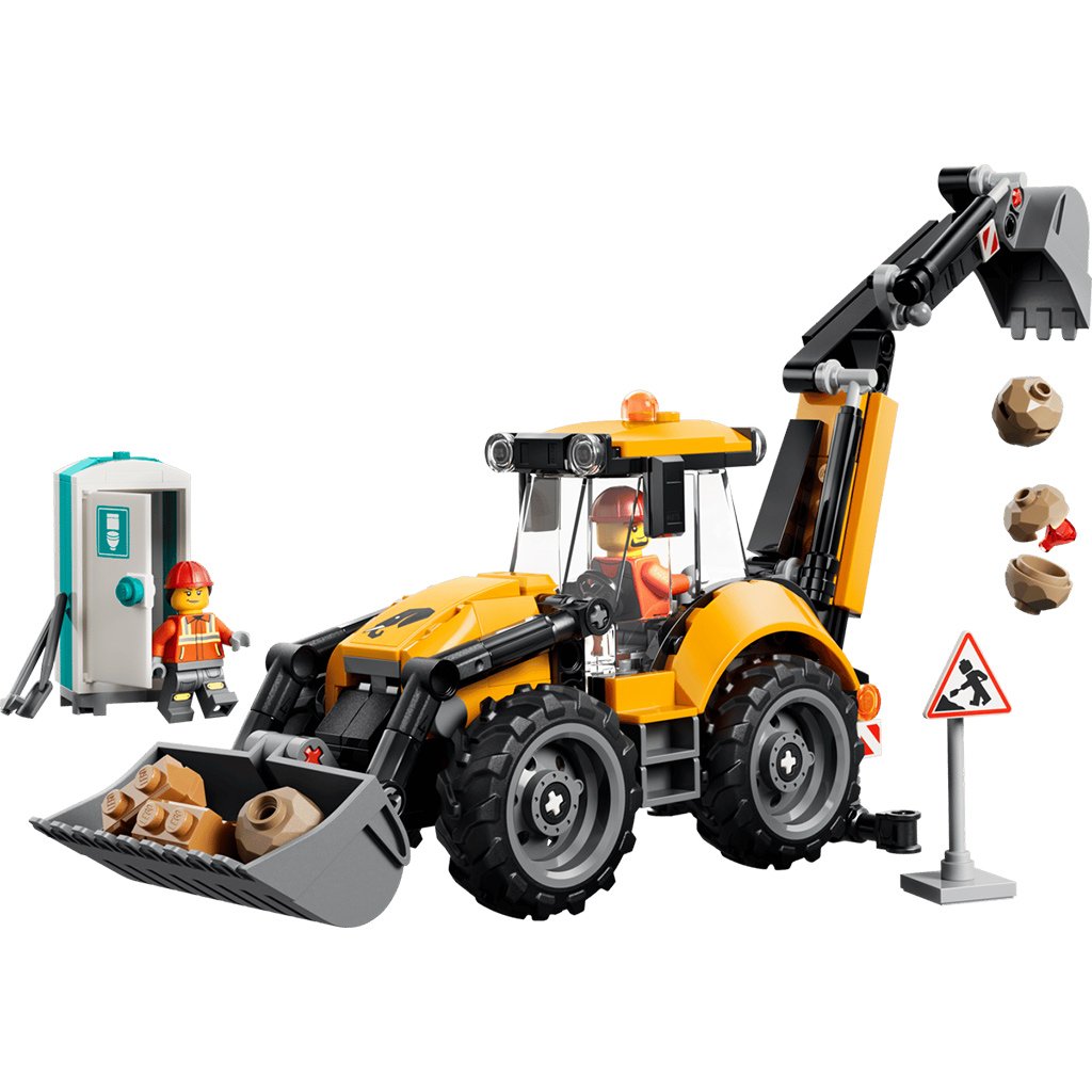 LEGO® City: Żółta koparko-ładowarka (60480) kép 2