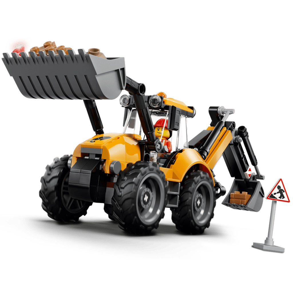 LEGO® City: Żółta koparko-ładowarka (60480) kép 3