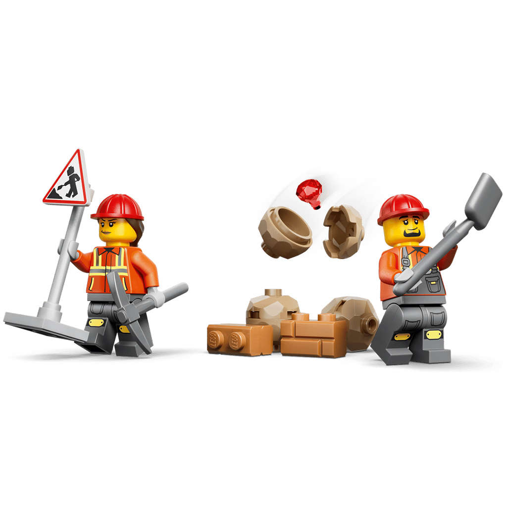 LEGO® City: Żółta koparko-ładowarka (60480) kép 4
