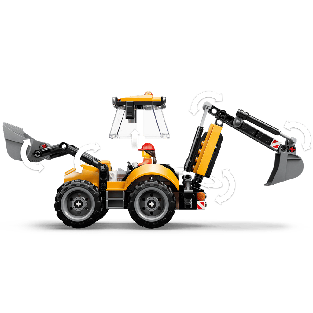 LEGO® City: Żółta koparko-ładowarka (60480) kép 5