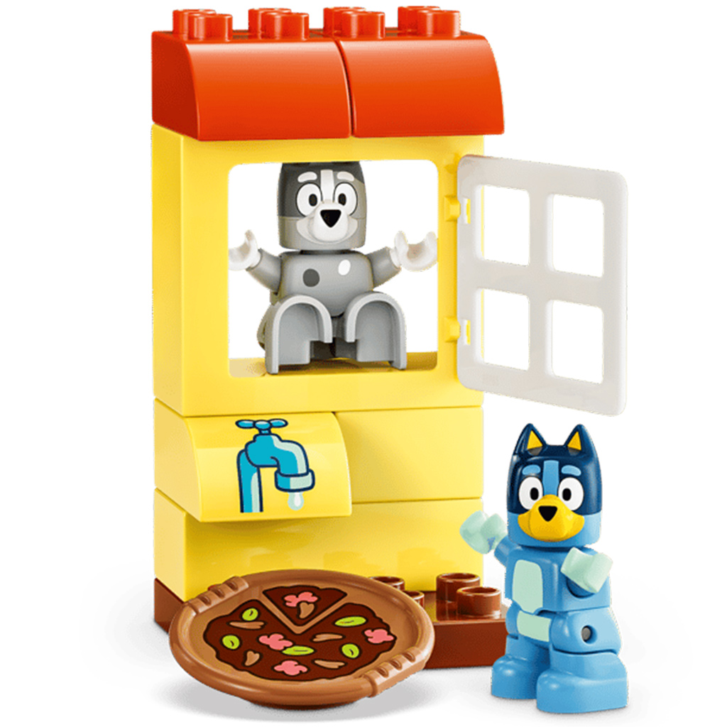 LEGO® DUPLO®: Dziewczynki z pizzą: Gombóc i Bluey (10469) kép 4