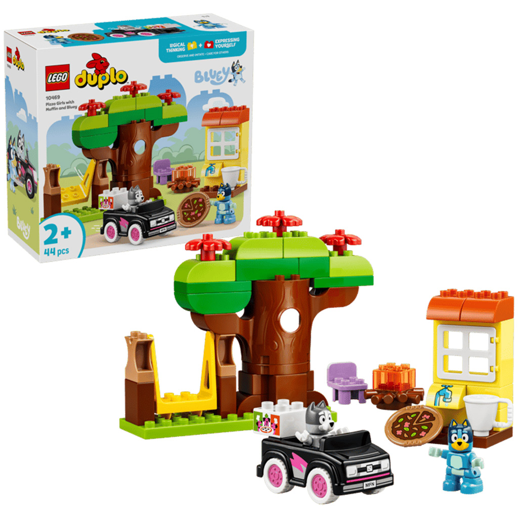 LEGO® DUPLO®: Dziewczynki z pizzą: Gombóc i Bluey (10469) kép 1