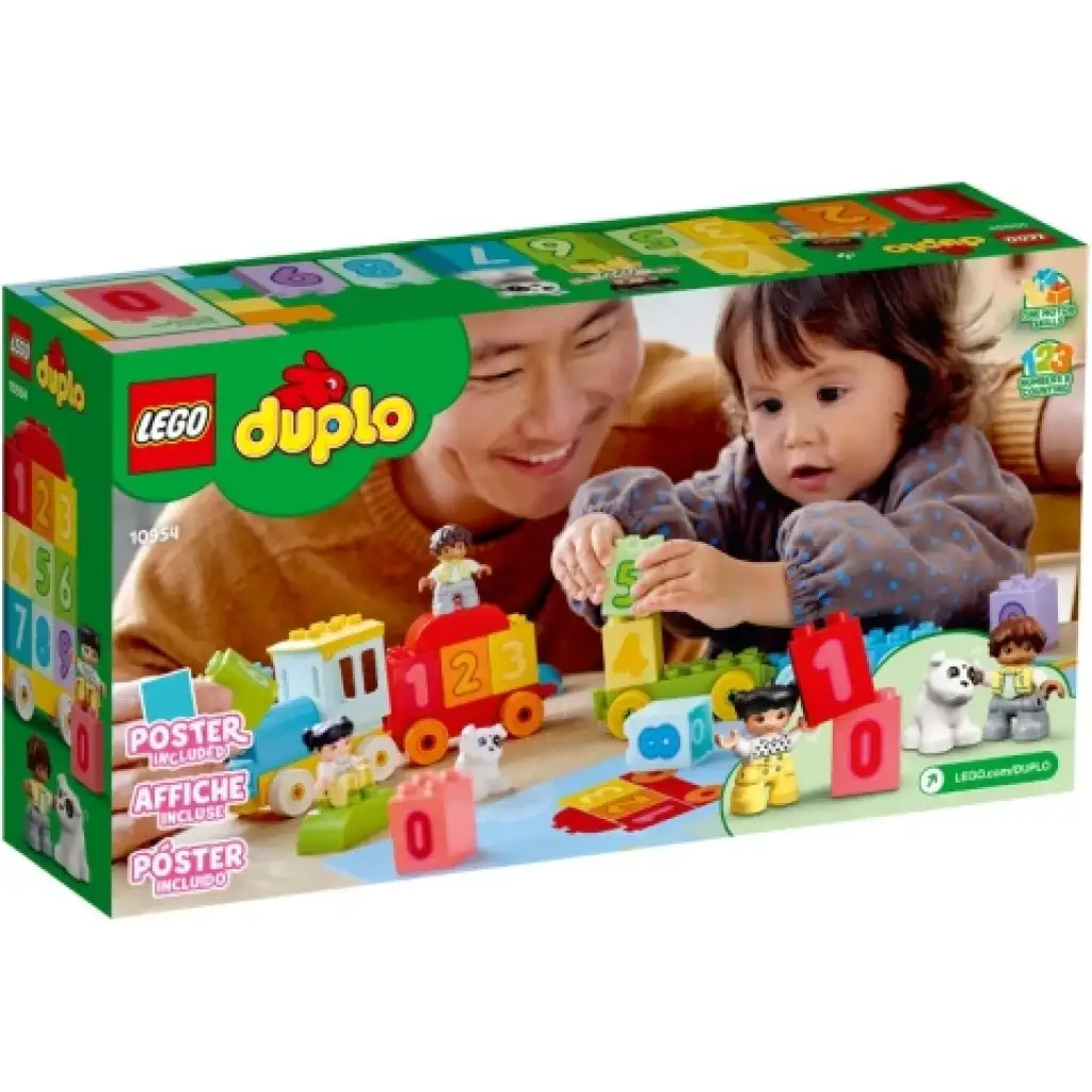 LEGO® DUPLO®: Pociąg z cyferkami – Nauka liczenia (10954) kép 2