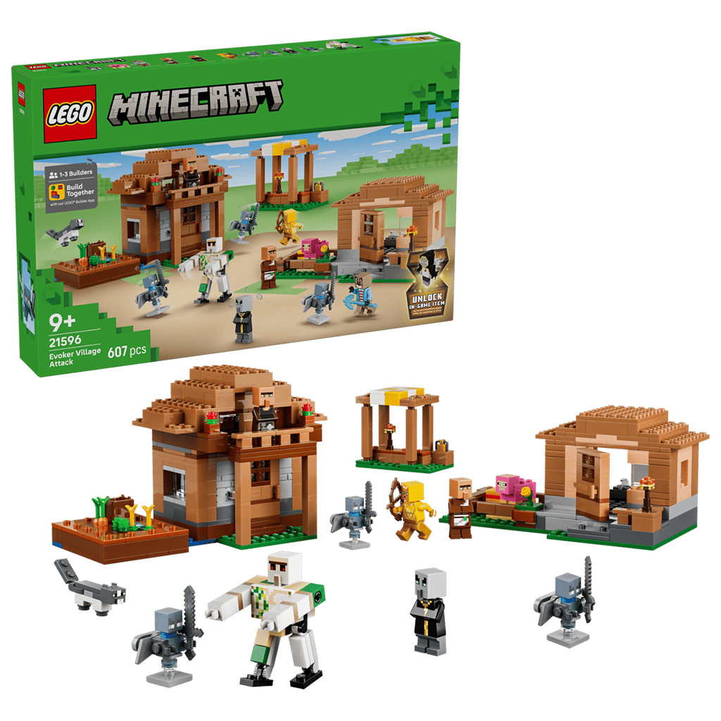 LEGO® Minecraft: Atak przywoływacza w wiosce (21596) kép 1