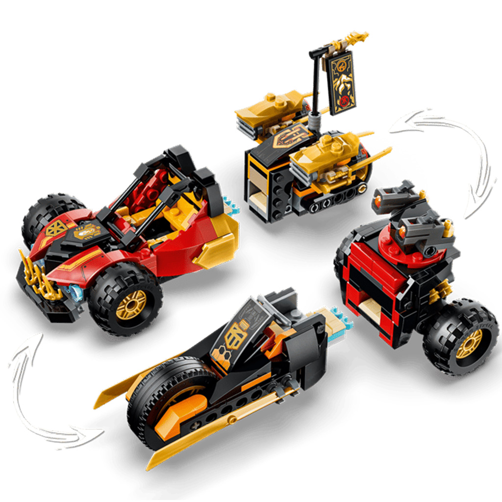 LEGO® Ninjago: Łączone pojazdy Kaia i Colea (71864) kép 4