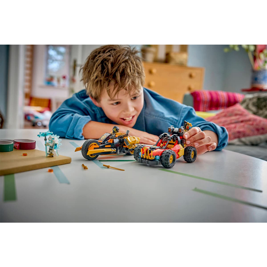LEGO® Ninjago: Łączone pojazdy Kaia i Colea (71864) kép 5