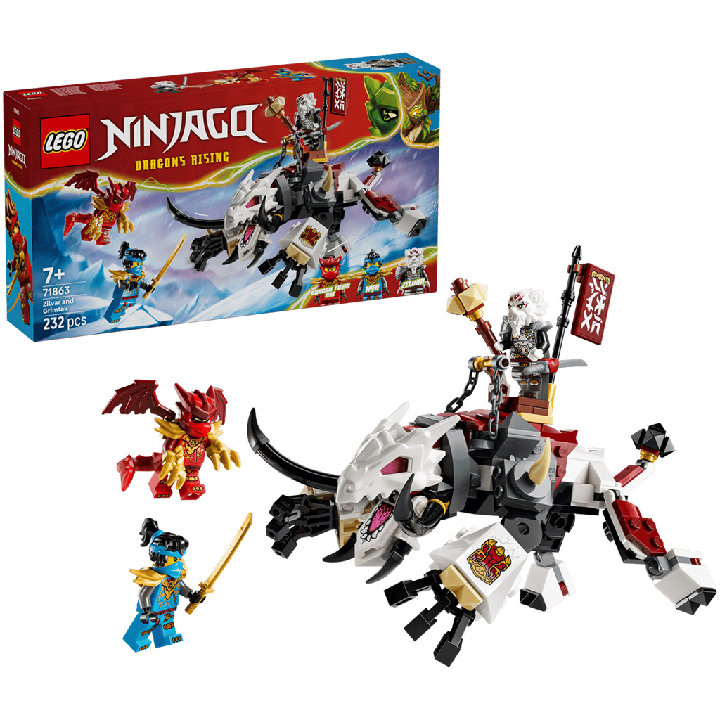LEGO® Ninjago: Zilvar i Grimtak, smoczy potwór (71863) kép 1