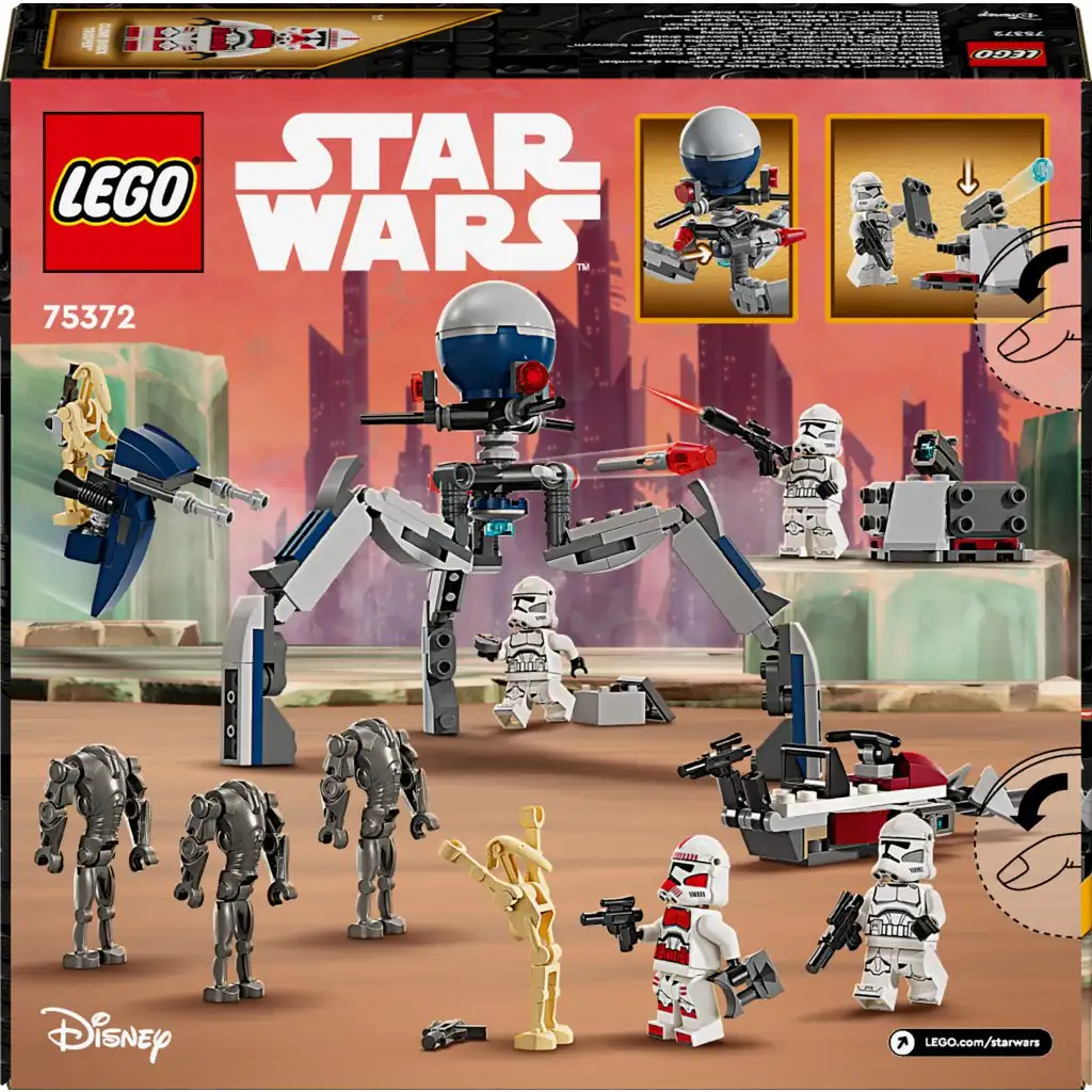 LEGO® Star Wars™: Zestaw bitewny żołnierz-klon™ i droid bojowy™ (75372) kép 6