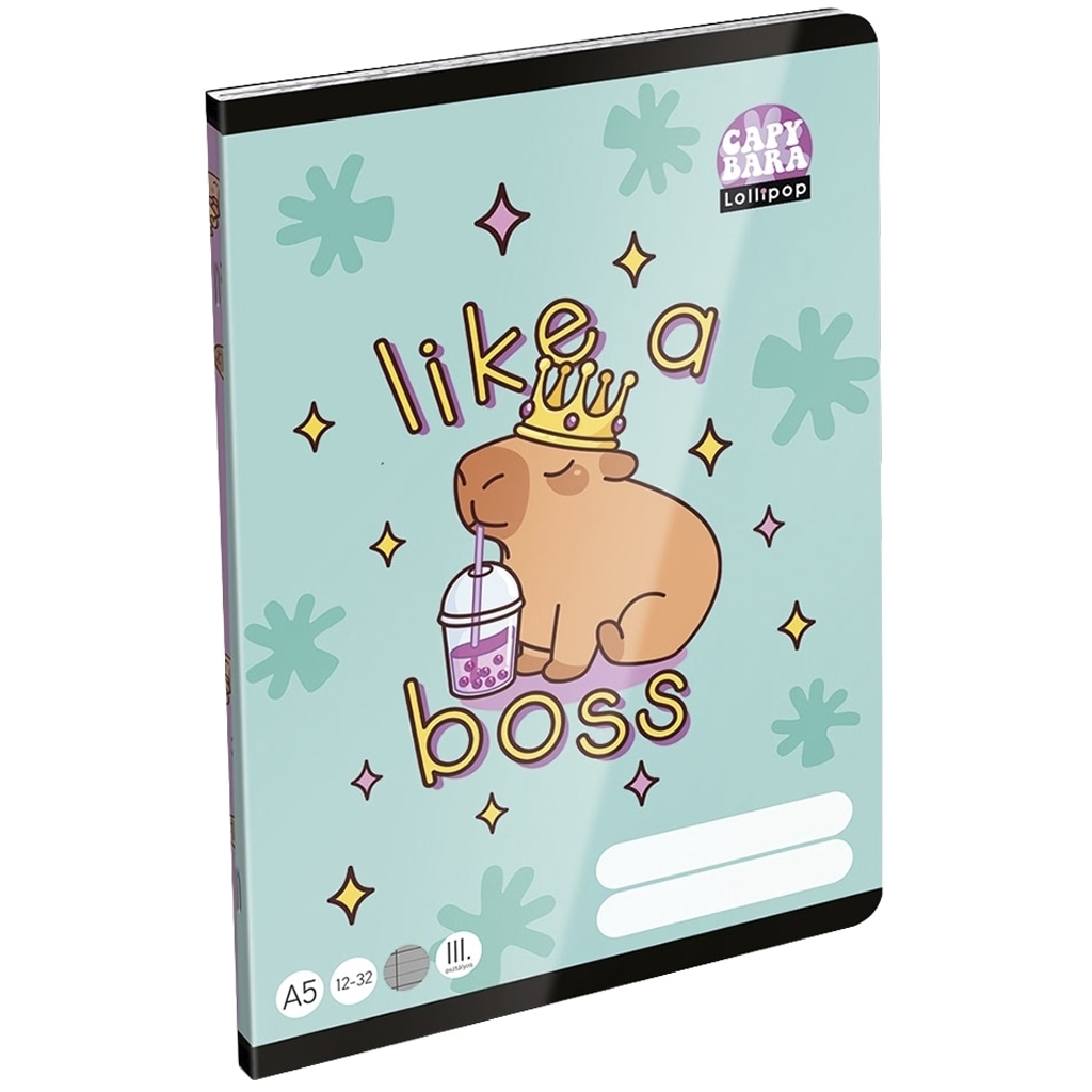 ICO: Lizzysuli Lollipop Capybara zeszyt w linie dla klasy 3 A/5 12-32 kép 1
