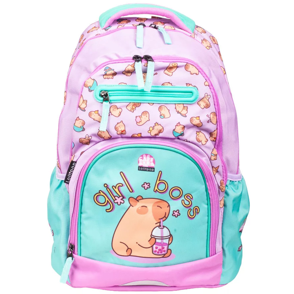 ICO: LizzySuli Lollipop Capybara Active+ ergonomiczny plecak szkolny, plecak 30x43x21,5 cm kép 1
