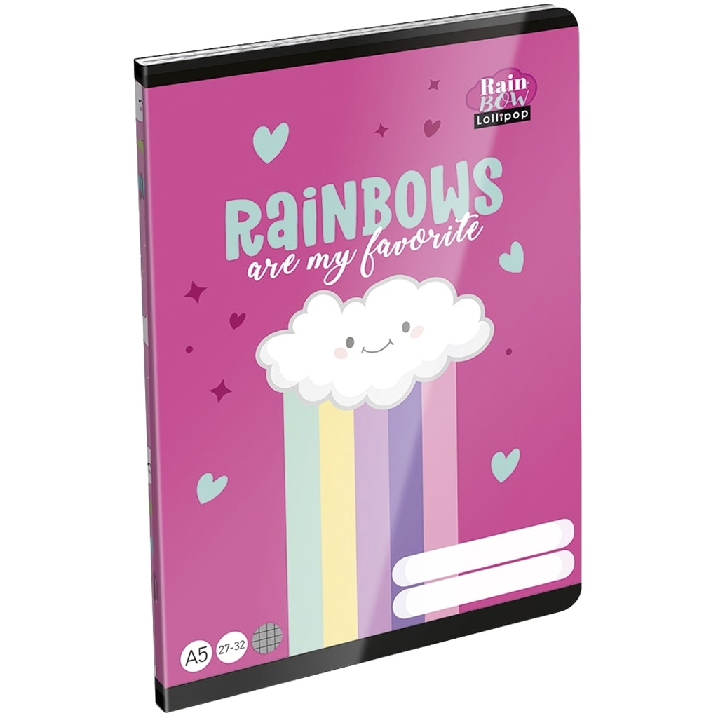 ICO: LizzySuli Lollipop Rainbow kratkowany zeszyt A/5 27-32 kép 1