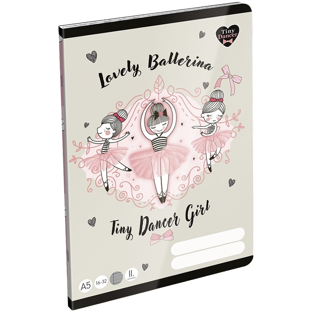 ICO: LizzySuli Lovely Ballerina Tiny Dancer zeszyt w linie dla uczniów 2. klasy A/5 16-32 kép 1