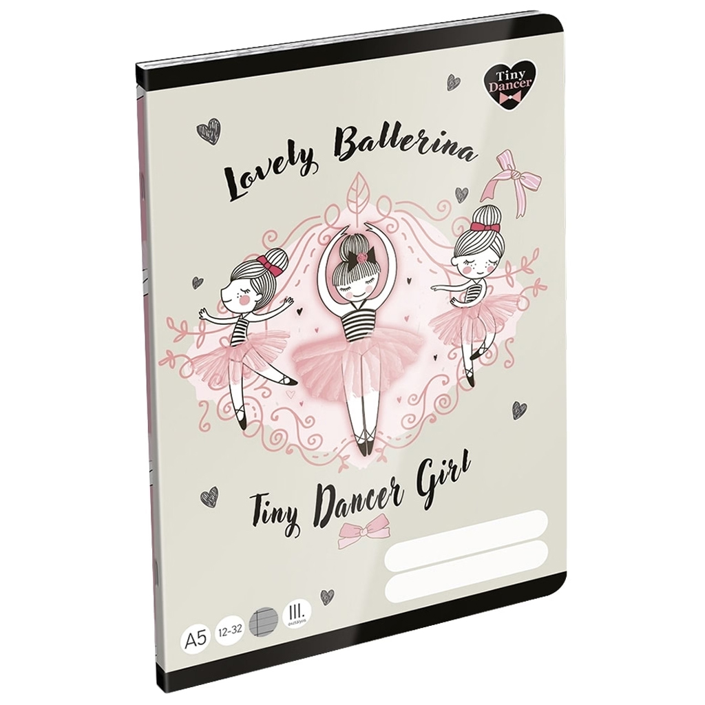 ICO: LizzySuli Lovely Ballerina Tiny Dancer zeszyt w linie dla uczniów 3. klasy A/5 12-32 kép 1