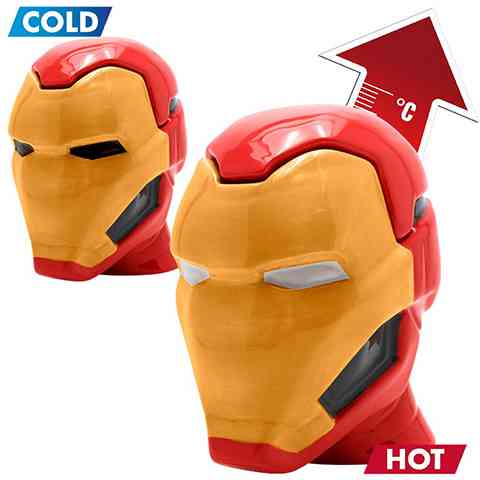Marvel - Iron Man zmieniający kolor 3D kubek 450ml kép 1
