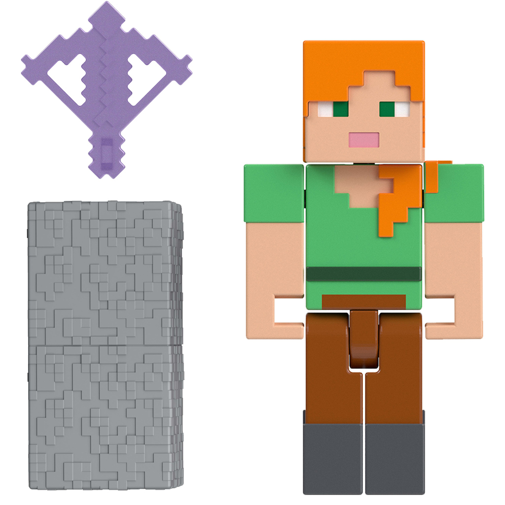 Minecraft: Figura Alex z akcesoriami - Mattel kép 2
