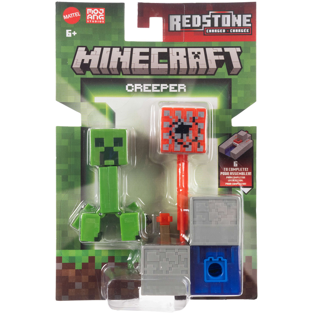 Minecraft: Figura Creeper z wyrzutnią TNT - Mattel kép 1