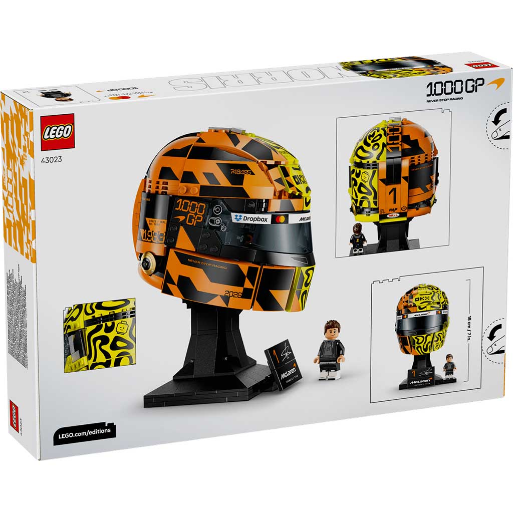 LEGO® Editions: Kask McLaren Mastercard F1® Team Lando Norris (43023) kép 7