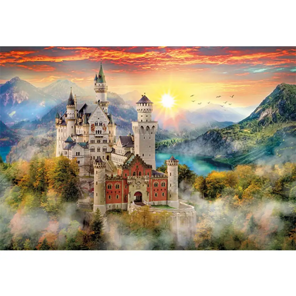 Neuschwanstein Zamek HQC puzzle 2000 elementów - Clementoni kép 2
