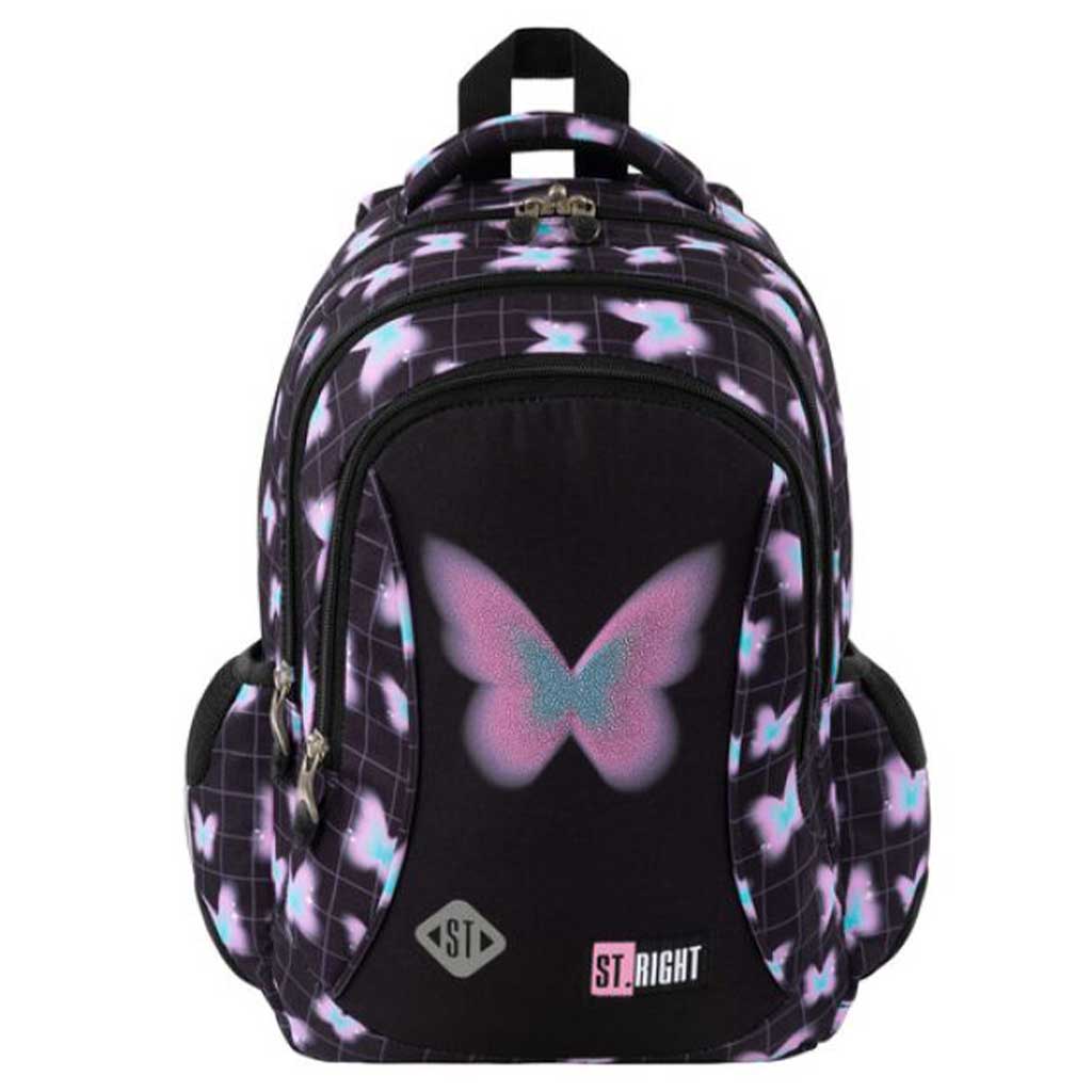 St.Right Pastel Butterfly plecak szkolny, plecak BP26 39x27x17 cm kép 1