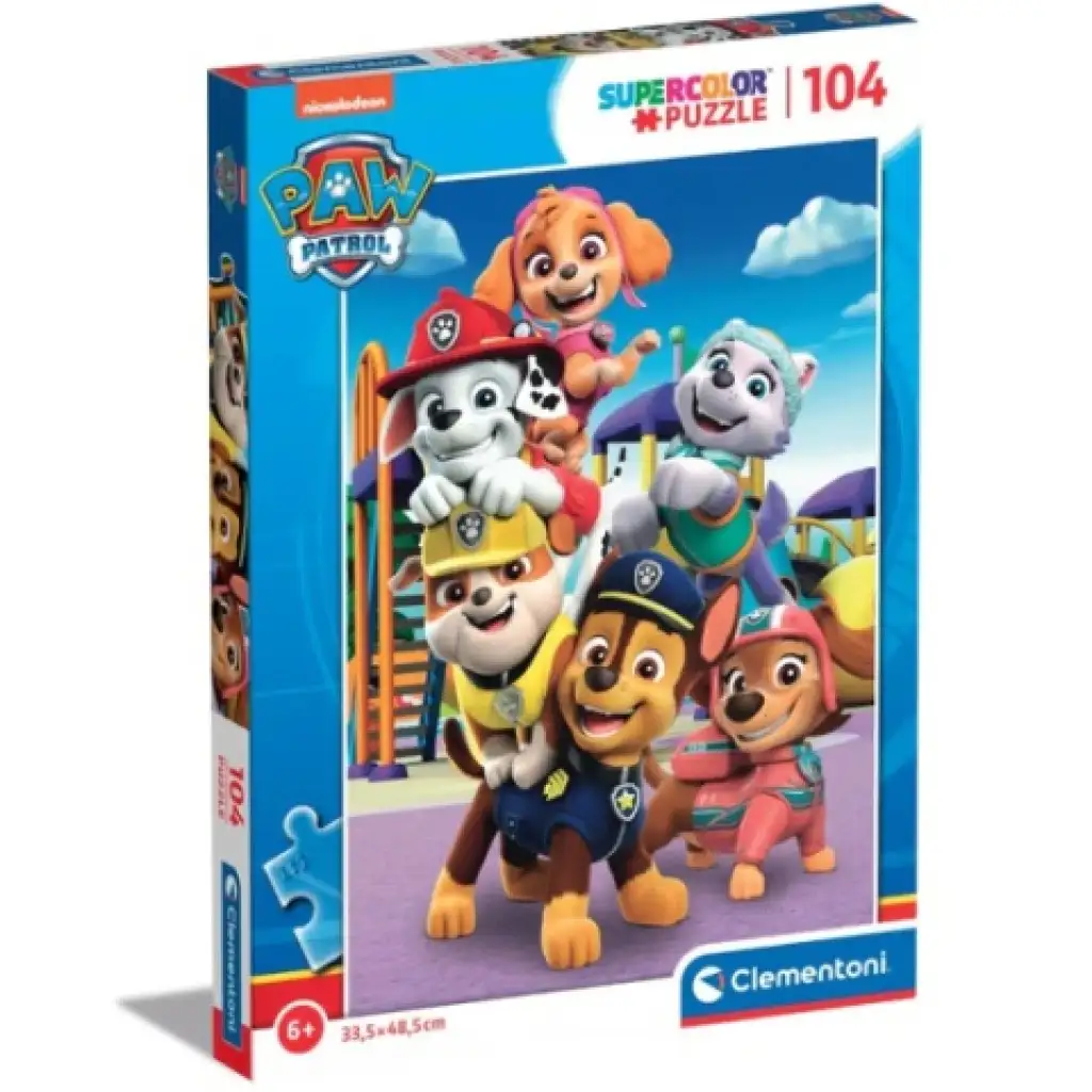 Paw Patrol Supercolor puzzle 104 elementów - Clementoni kép 1