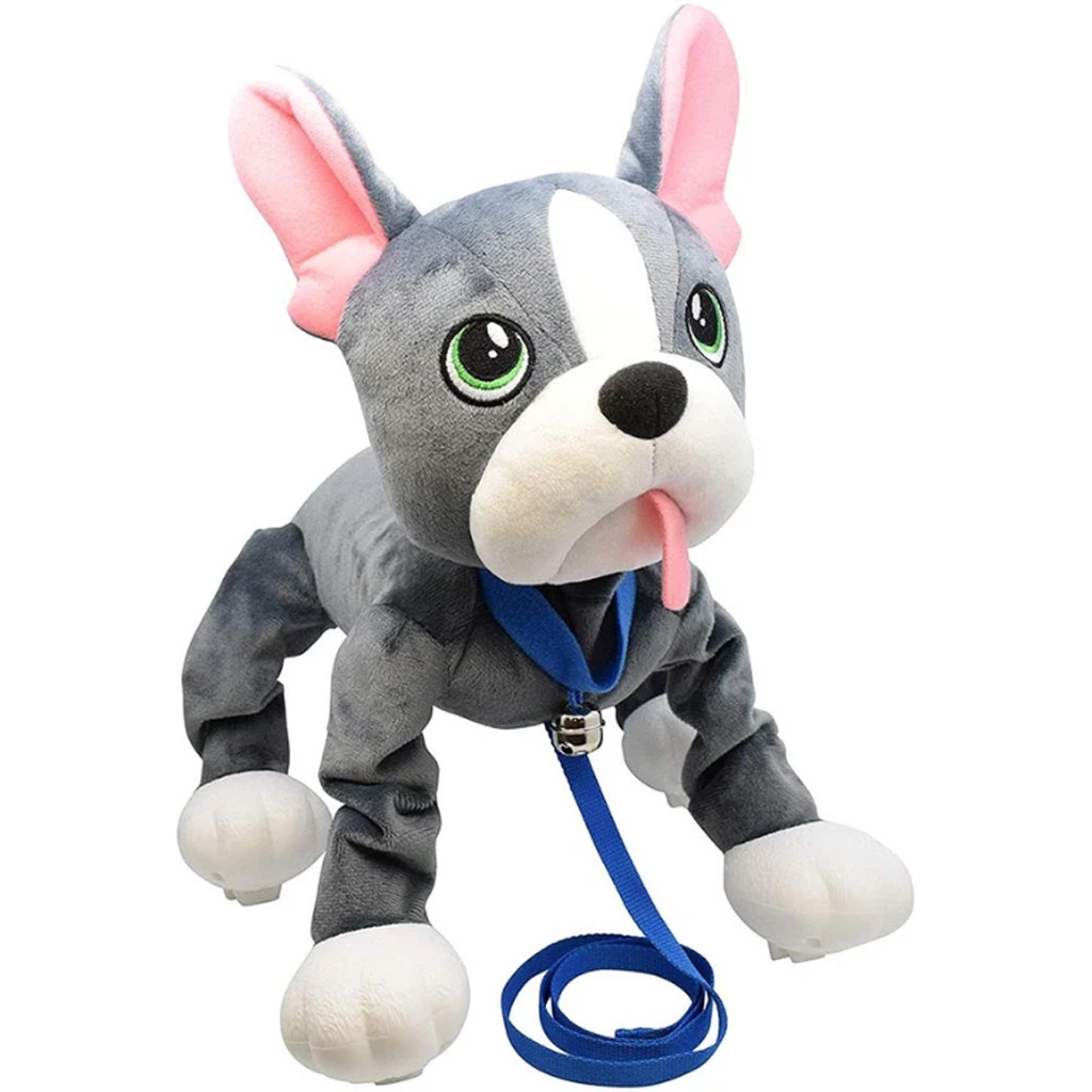 Peppy Pets: Francuski bulldog pluszowy piesek z smyczą 28cm kép 2