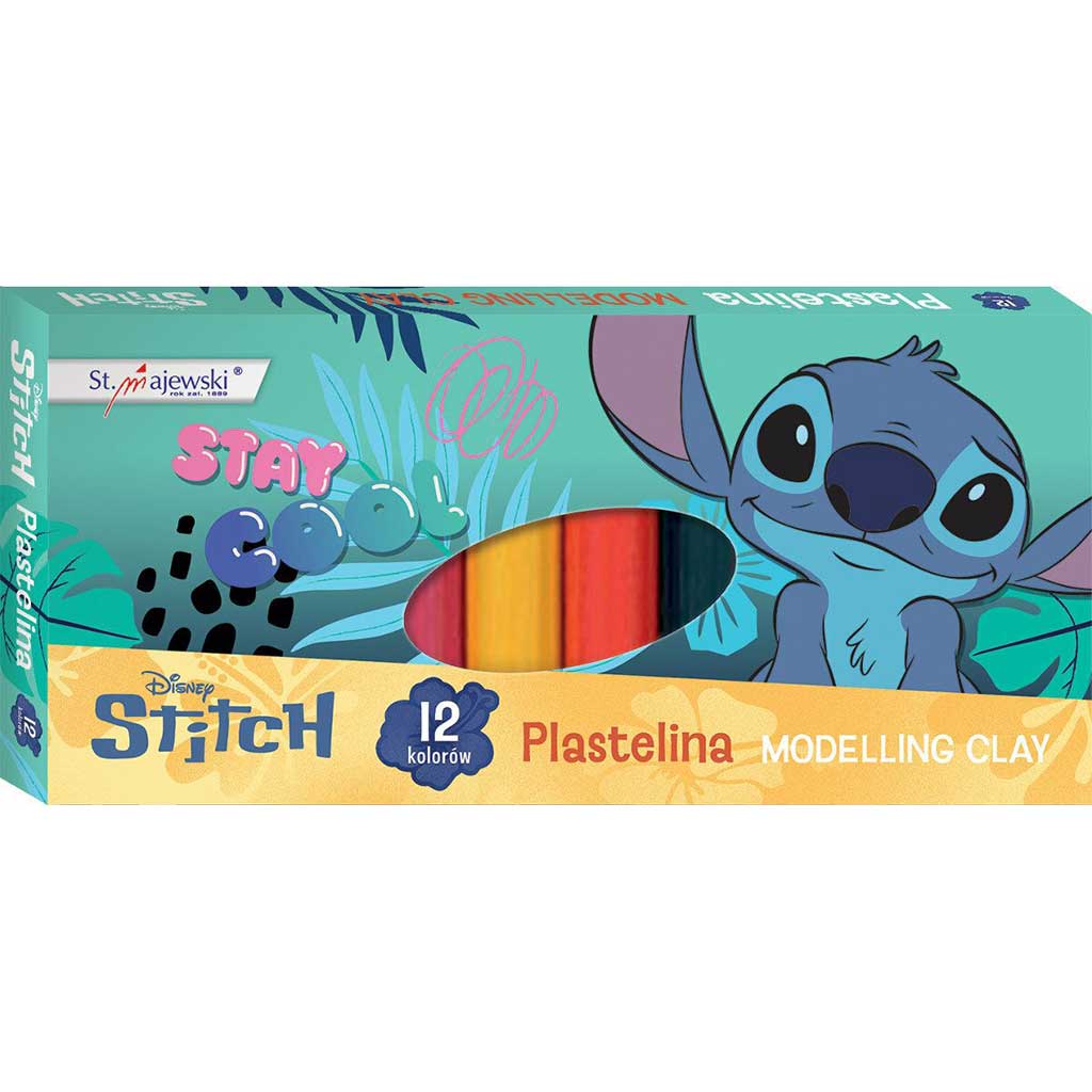 Zestaw plasteliny Disney Stitch 12 sztuk kép 1