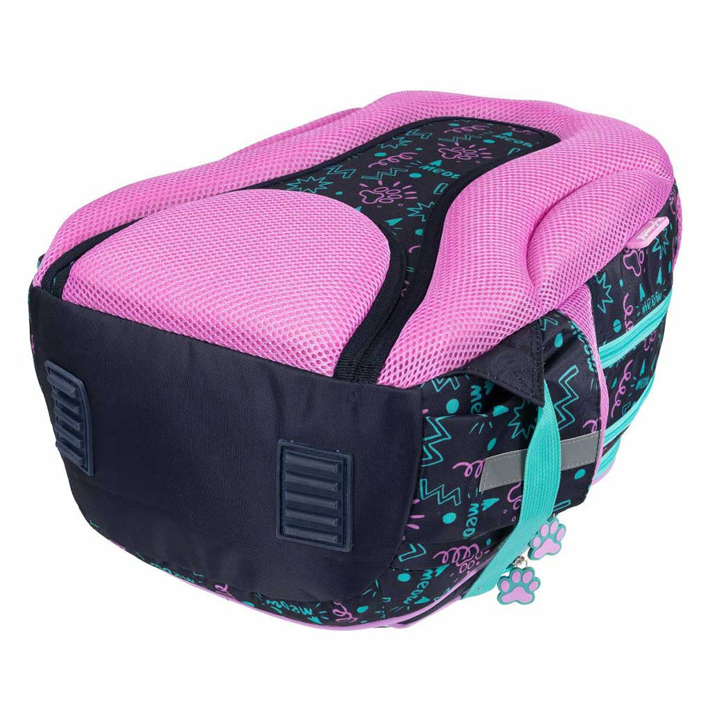 MLF Kitty Party torba szkolna z wzorem kota 4-komorowa, plecak BPL58 40x29x19 cm kép 3