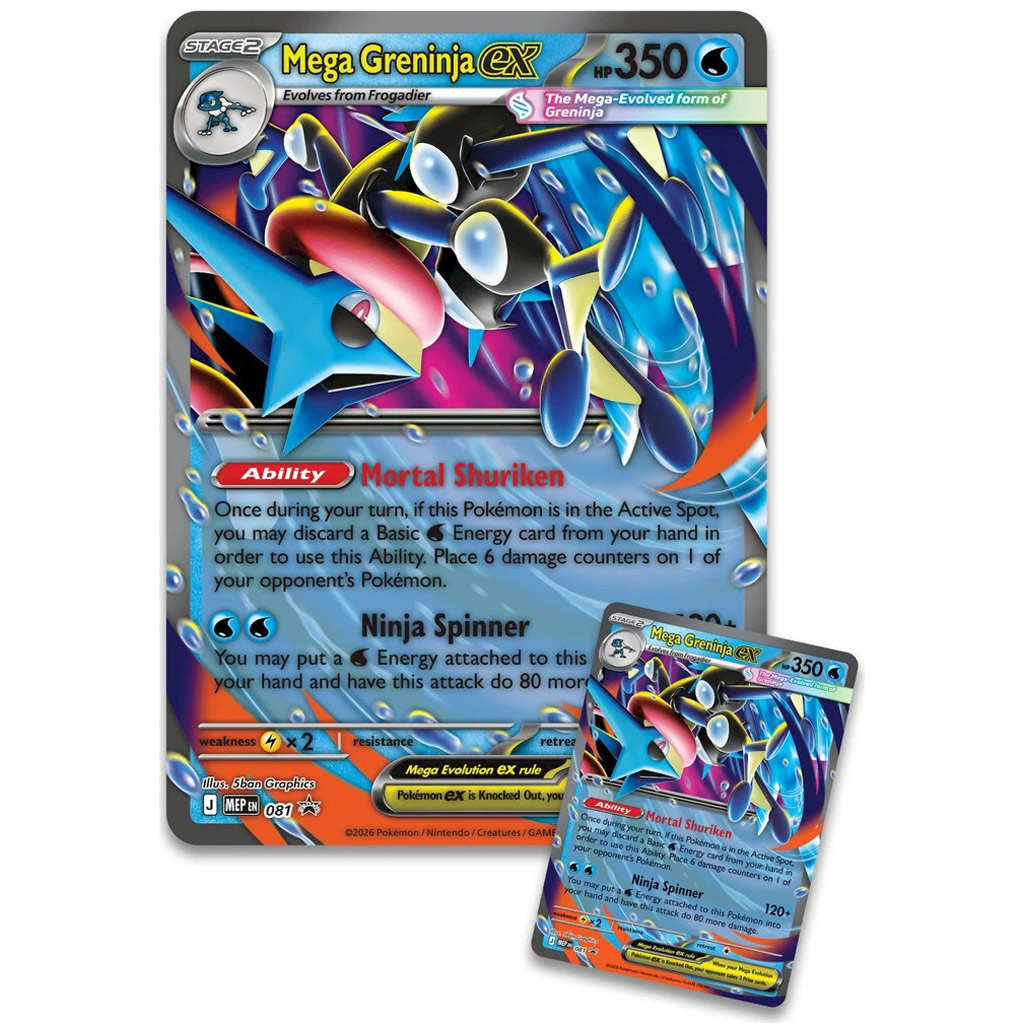 Pokémon TCG: Mega Greninja ex Premium Kolekcja kép 3