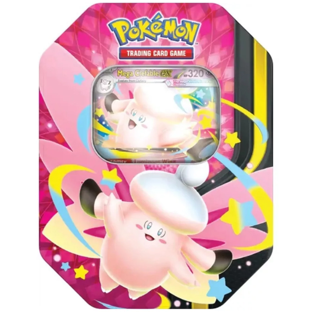 Pokémon TCG: Mega Moonlit Tin zestaw kart kolekcjonerskich w dwóch wersjach 1szt kép 3