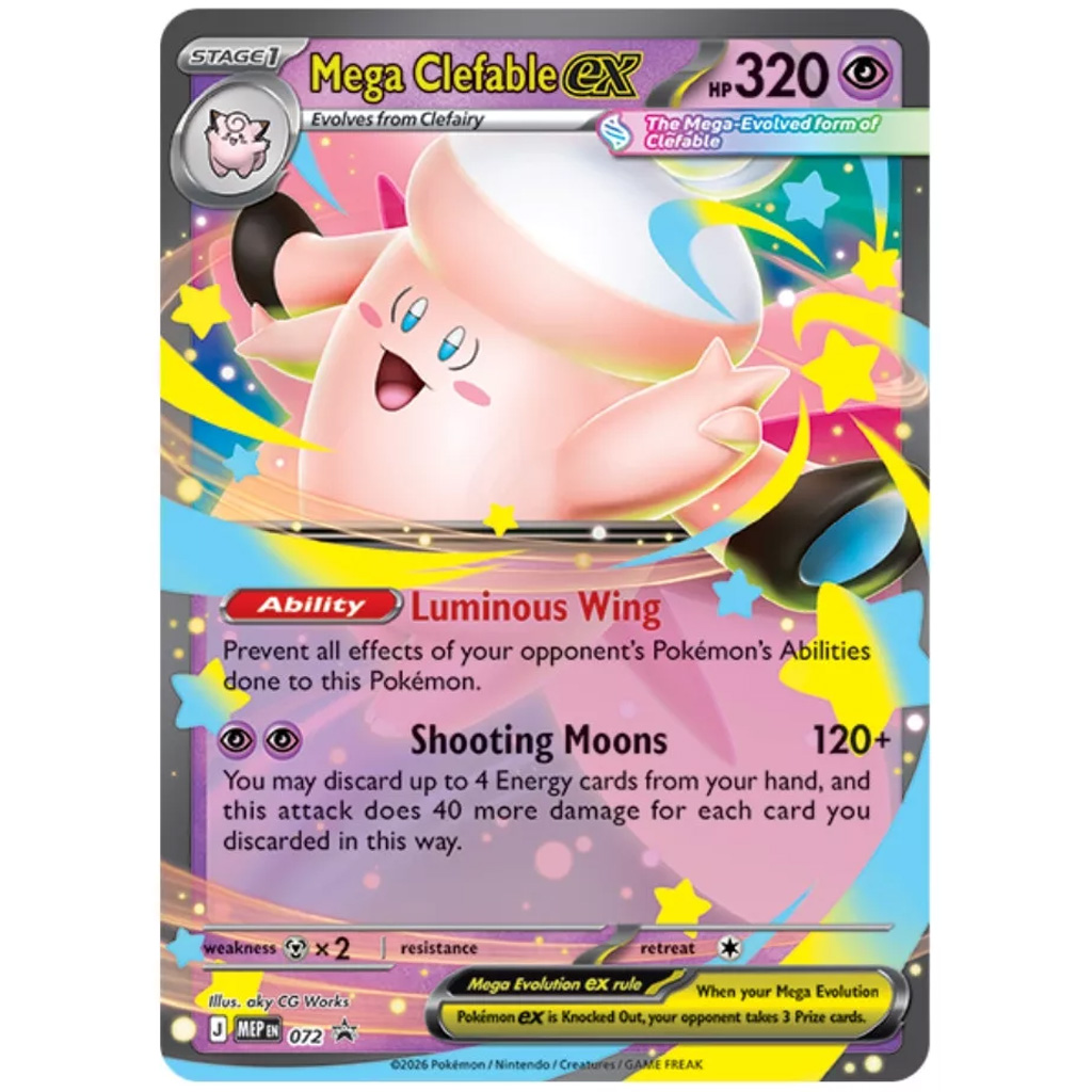 Pokémon TCG: Mega Moonlit Tin zestaw kart kolekcjonerskich w dwóch wersjach 1szt kép 4