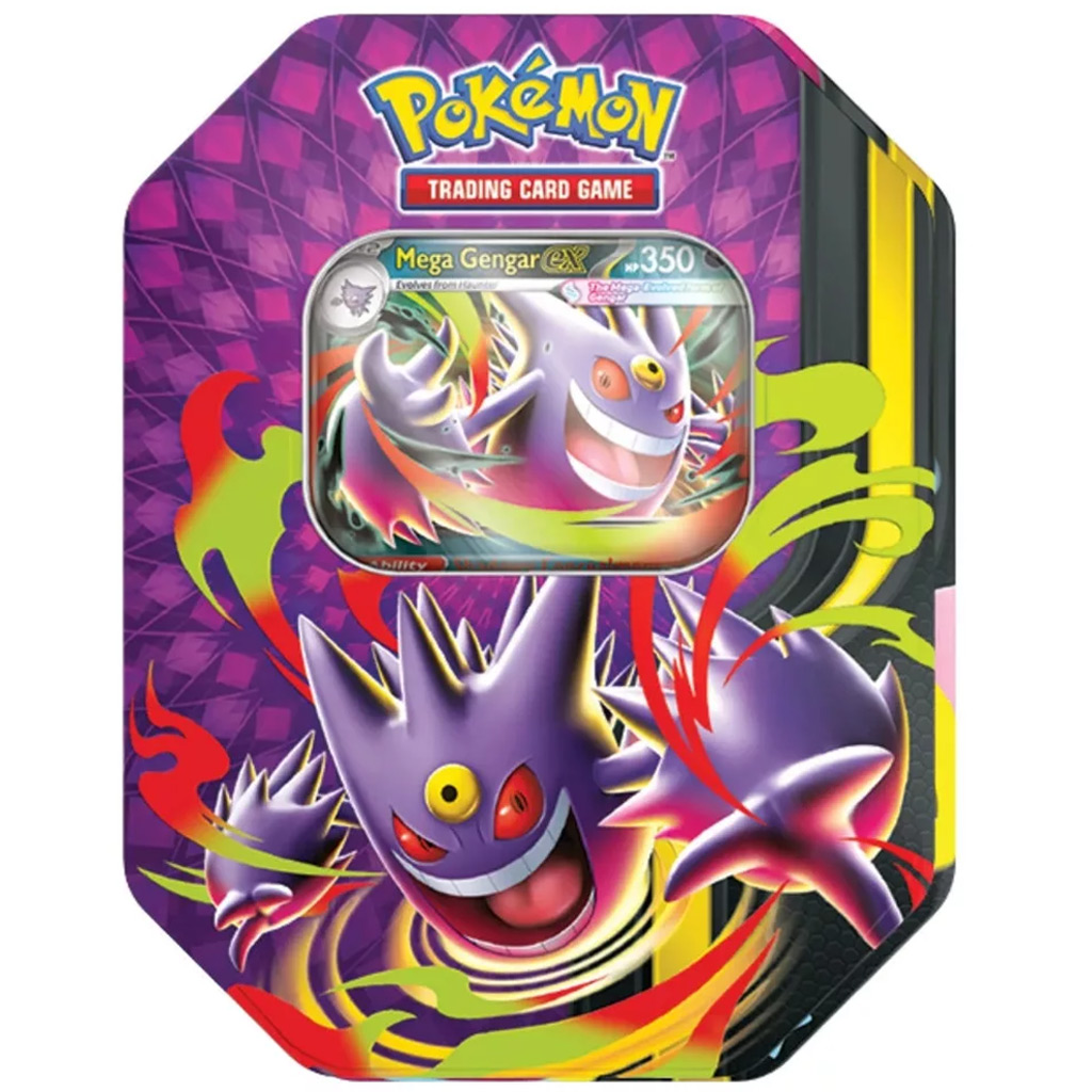 Pokémon TCG: Mega Moonlit Tin zestaw kart kolekcjonerskich w dwóch wersjach 1szt kép 1