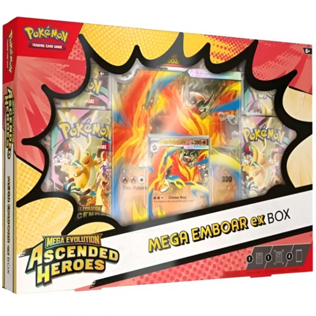 Pokémon TCG: Mega Ewolucja - Ascended Heroes - Mega Emboar ex - Pudełko kép 1