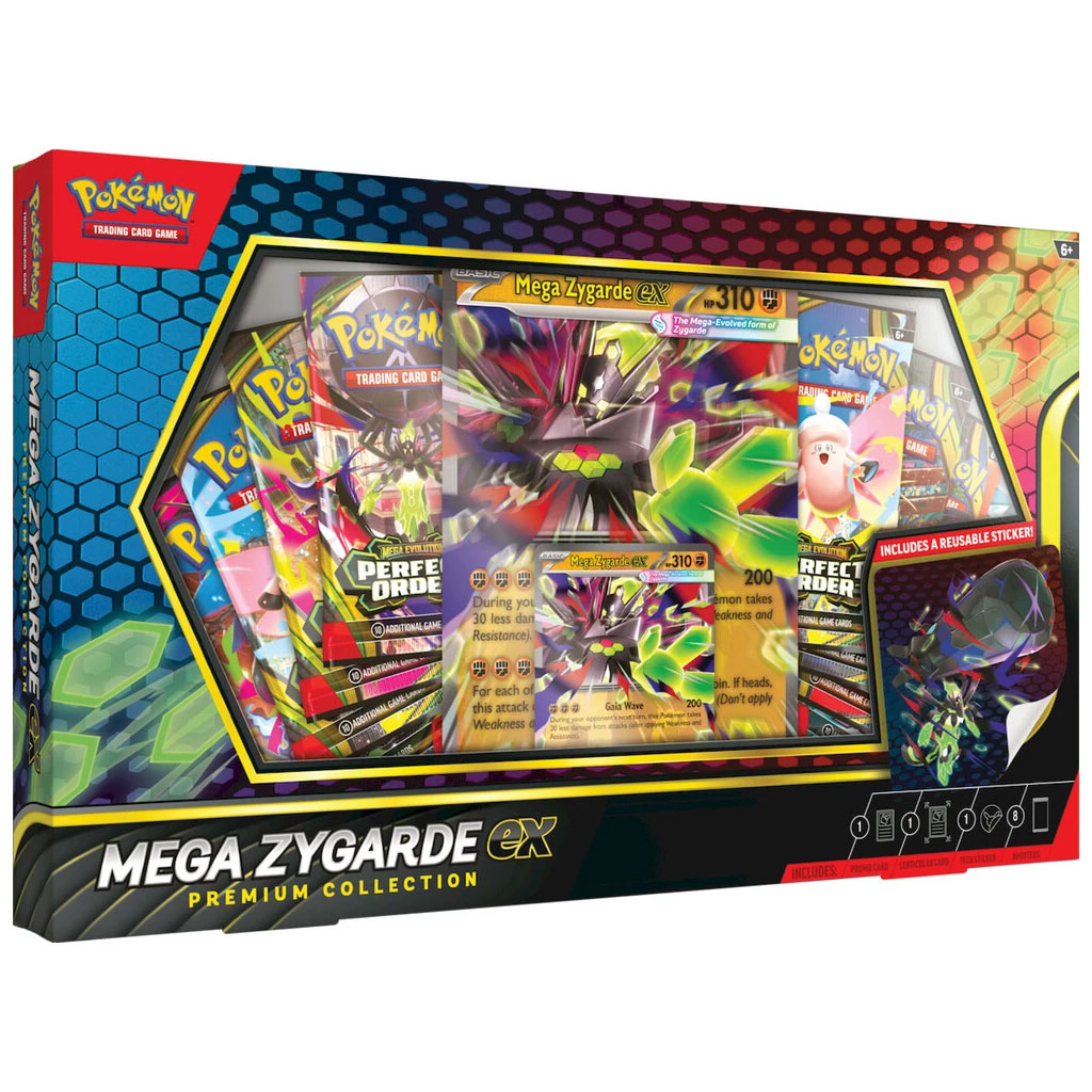 Pokémon TCG: Mega Zygarde ex Premium Collection zestaw kart kép 1