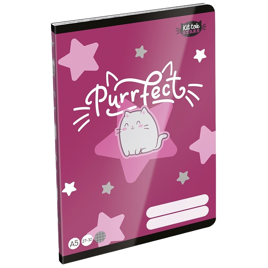 ICO: LizzySuli Kittok Stars Purrfect w kratkę zeszyt A/5 27-32 kép 1