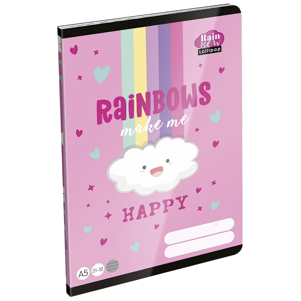 ICO: Lizzysuli Lollipop Rainbow zeszyt w linie dla klasy 4 A/5 21-32 kép 1