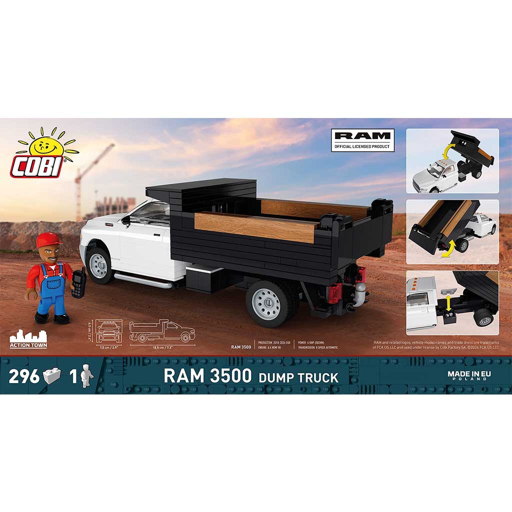 COBI: RAM 3500 Dump Truck samochód budowlany (24659) kép 2