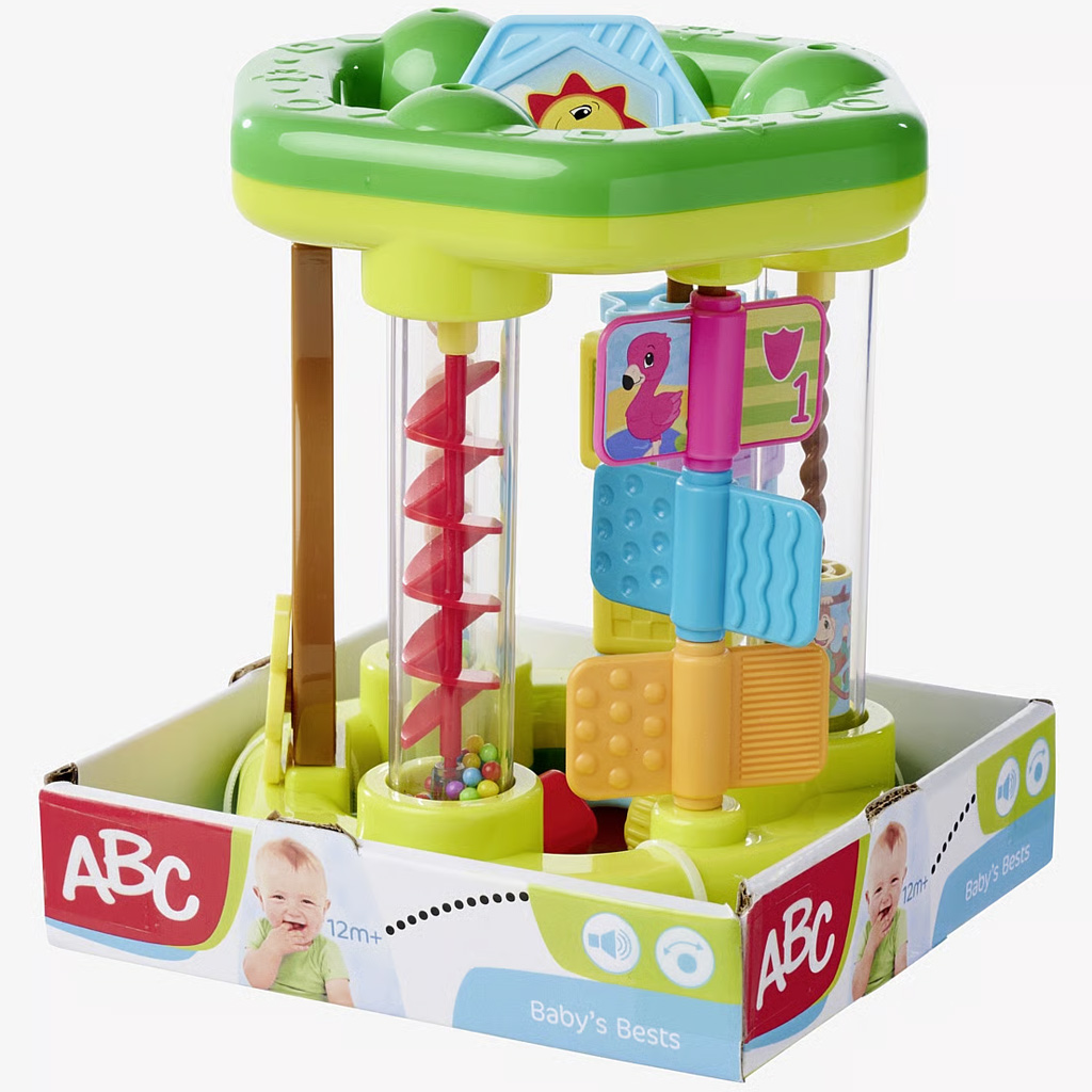 ABC Wesoła zwierzęca sześciokątna zabawka rozwijająca umiejętności - Simba Toys kép 1