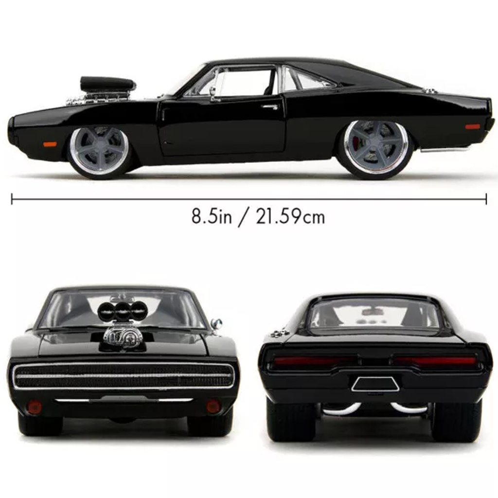 Szybcy i wściekli: 1970 Dodge Charger metalowy model samochodu 1/24 - Jada Toys kép 4
