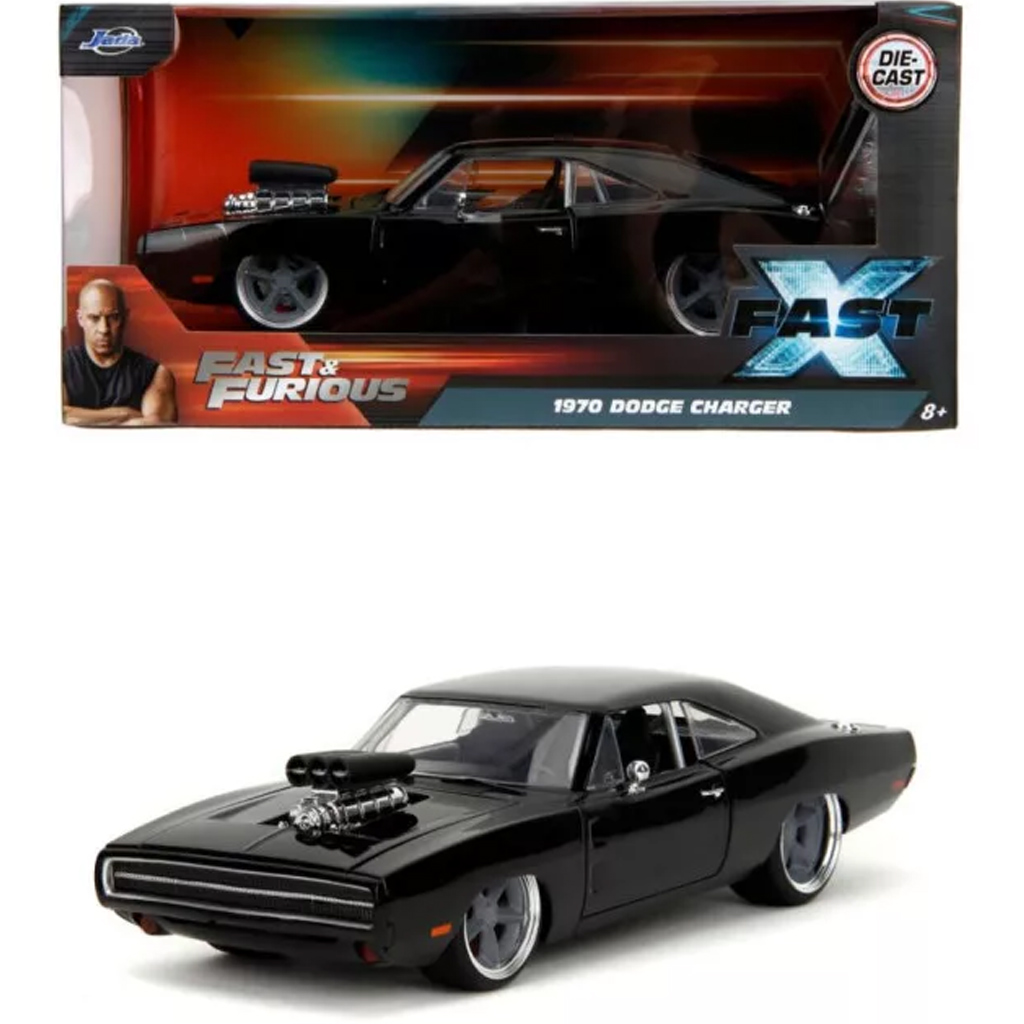 Szybcy i wściekli: 1970 Dodge Charger metalowy model samochodu 1/24 - Jada Toys kép 1